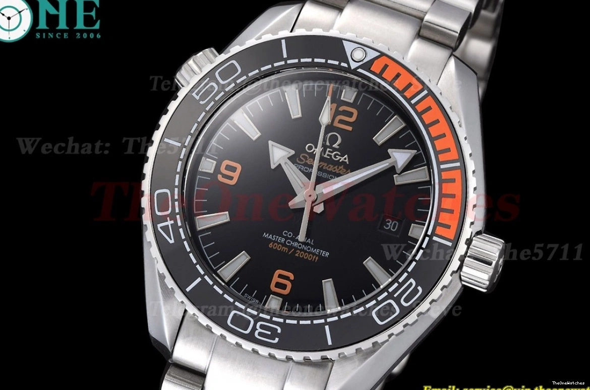 MY8215 43mm SS Dial GDF Black Seamaster 600m Oyster SS 0327